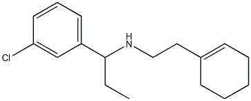 [1-(3-chlorophenyl)propyl][2-(cyclohex-1-en-1-yl)ethyl]amine