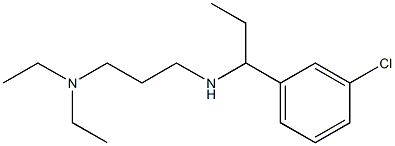  [1-(3-chlorophenyl)propyl][3-(diethylamino)propyl]amine