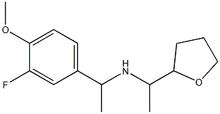  [1-(3-fluoro-4-methoxyphenyl)ethyl][1-(oxolan-2-yl)ethyl]amine