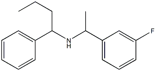 [1-(3-fluorophenyl)ethyl](1-phenylbutyl)amine Struktur