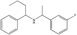 [1-(3-fluorophenyl)ethyl](1-phenylbutyl)amine Structure