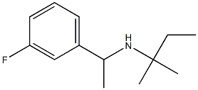 [1-(3-fluorophenyl)ethyl](2-methylbutan-2-yl)amine Struktur
