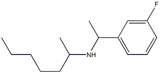 [1-(3-fluorophenyl)ethyl](heptan-2-yl)amine Structure