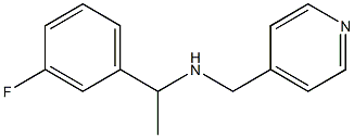 [1-(3-fluorophenyl)ethyl](pyridin-4-ylmethyl)amine Structure