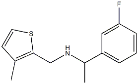  [1-(3-fluorophenyl)ethyl][(3-methylthiophen-2-yl)methyl]amine