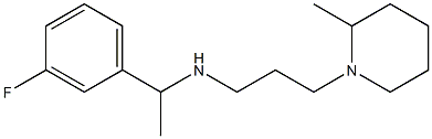 [1-(3-fluorophenyl)ethyl][3-(2-methylpiperidin-1-yl)propyl]amine 结构式