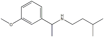 [1-(3-methoxyphenyl)ethyl](3-methylbutyl)amine Structure