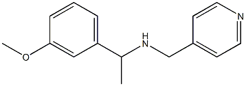 [1-(3-methoxyphenyl)ethyl](pyridin-4-ylmethyl)amine Structure