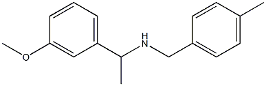 [1-(3-methoxyphenyl)ethyl][(4-methylphenyl)methyl]amine Structure