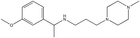 [1-(3-methoxyphenyl)ethyl][3-(4-methylpiperazin-1-yl)propyl]amine 结构式