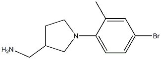 [1-(4-bromo-2-methylphenyl)pyrrolidin-3-yl]methylamine|