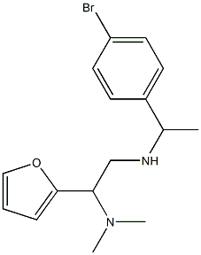 [1-(4-bromophenyl)ethyl][2-(dimethylamino)-2-(furan-2-yl)ethyl]amine Structure