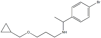 [1-(4-bromophenyl)ethyl][3-(cyclopropylmethoxy)propyl]amine