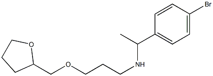 [1-(4-bromophenyl)ethyl][3-(oxolan-2-ylmethoxy)propyl]amine Structure