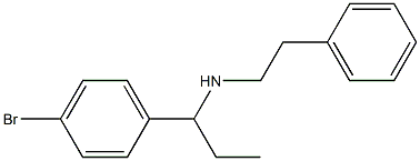 [1-(4-bromophenyl)propyl](2-phenylethyl)amine Structure