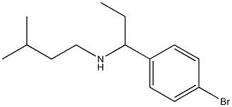 [1-(4-bromophenyl)propyl](3-methylbutyl)amine Structure