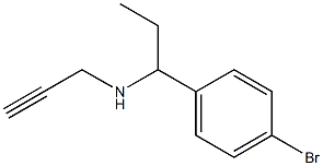 [1-(4-bromophenyl)propyl](prop-2-yn-1-yl)amine Structure