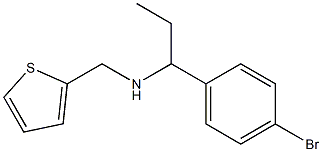 [1-(4-bromophenyl)propyl](thiophen-2-ylmethyl)amine Structure