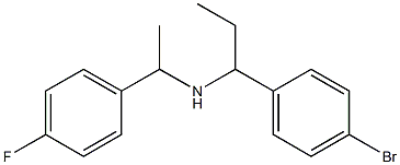 [1-(4-bromophenyl)propyl][1-(4-fluorophenyl)ethyl]amine 化学構造式