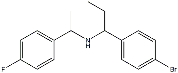 [1-(4-bromophenyl)propyl][1-(4-fluorophenyl)ethyl]amine Structure