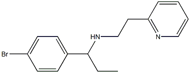 [1-(4-bromophenyl)propyl][2-(pyridin-2-yl)ethyl]amine Structure