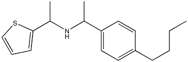 [1-(4-butylphenyl)ethyl][1-(thiophen-2-yl)ethyl]amine 化学構造式