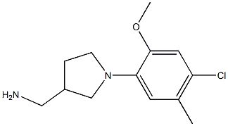 [1-(4-chloro-2-methoxy-5-methylphenyl)pyrrolidin-3-yl]methylamine