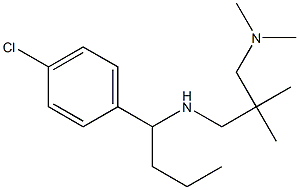 [1-(4-chlorophenyl)butyl]({2-[(dimethylamino)methyl]-2-methylpropyl})amine,,结构式