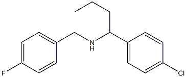 [1-(4-chlorophenyl)butyl][(4-fluorophenyl)methyl]amine 化学構造式