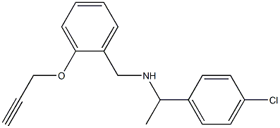 [1-(4-chlorophenyl)ethyl]({[2-(prop-2-yn-1-yloxy)phenyl]methyl})amine