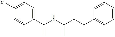 [1-(4-chlorophenyl)ethyl](4-phenylbutan-2-yl)amine 结构式