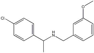 [1-(4-chlorophenyl)ethyl][(3-methoxyphenyl)methyl]amine,,结构式