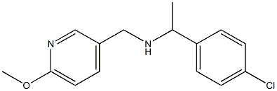 [1-(4-chlorophenyl)ethyl][(6-methoxypyridin-3-yl)methyl]amine|
