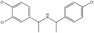 [1-(4-chlorophenyl)ethyl][1-(3,4-dichlorophenyl)ethyl]amine 化学構造式