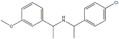 [1-(4-chlorophenyl)ethyl][1-(3-methoxyphenyl)ethyl]amine|