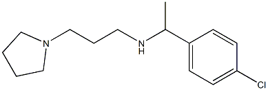 [1-(4-chlorophenyl)ethyl][3-(pyrrolidin-1-yl)propyl]amine Structure