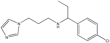 [1-(4-chlorophenyl)propyl][3-(1H-imidazol-1-yl)propyl]amine|