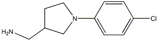 [1-(4-chlorophenyl)pyrrolidin-3-yl]methylamine,,结构式