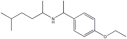 [1-(4-ethoxyphenyl)ethyl](5-methylhexan-2-yl)amine 化学構造式