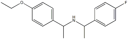 [1-(4-ethoxyphenyl)ethyl][1-(4-fluorophenyl)ethyl]amine Structure