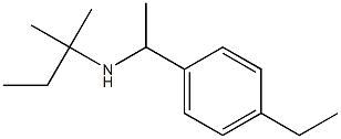 [1-(4-ethylphenyl)ethyl](2-methylbutan-2-yl)amine,,结构式