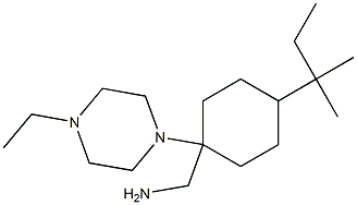 [1-(4-ethylpiperazin-1-yl)-4-(2-methylbutan-2-yl)cyclohexyl]methanamine|