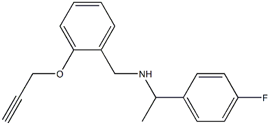 [1-(4-fluorophenyl)ethyl]({[2-(prop-2-yn-1-yloxy)phenyl]methyl})amine