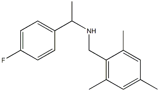 [1-(4-fluorophenyl)ethyl][(2,4,6-trimethylphenyl)methyl]amine Struktur