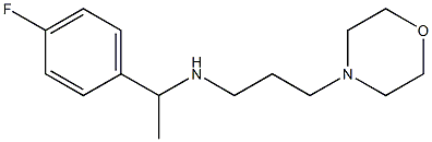[1-(4-fluorophenyl)ethyl][3-(morpholin-4-yl)propyl]amine 结构式