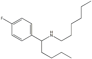 [1-(4-fluorophenyl)pentyl](hexyl)amine Structure