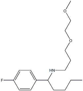 [1-(4-fluorophenyl)pentyl][3-(2-methoxyethoxy)propyl]amine Structure