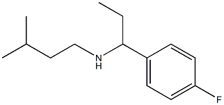 [1-(4-fluorophenyl)propyl](3-methylbutyl)amine Structure