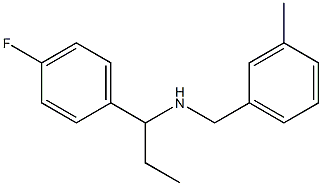 [1-(4-fluorophenyl)propyl][(3-methylphenyl)methyl]amine Struktur