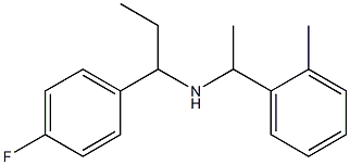 [1-(4-fluorophenyl)propyl][1-(2-methylphenyl)ethyl]amine 结构式